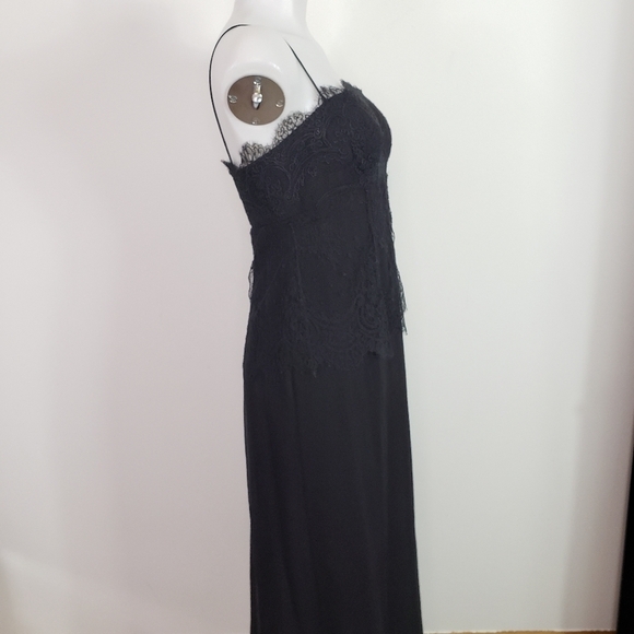 Chrysoula black formal dress with lace overlay - Picture 7 of 12